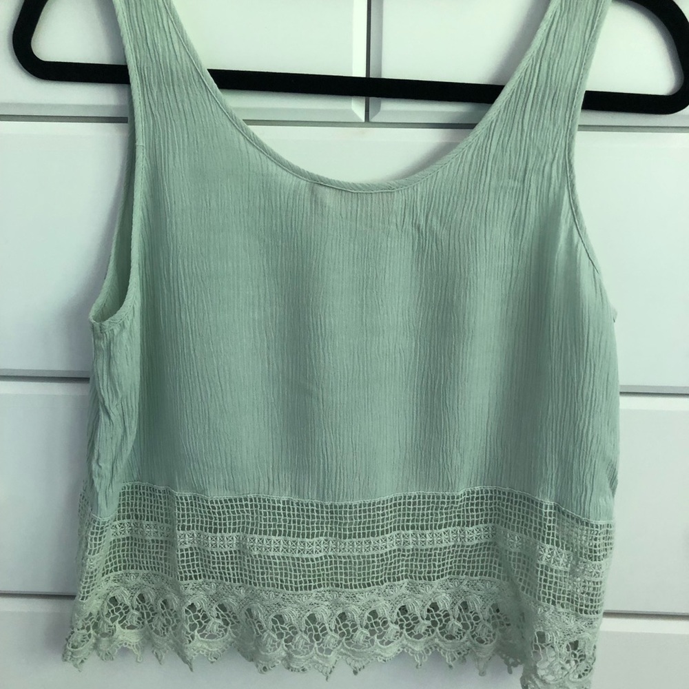 Elodie Blue Crop Top - Picture 2 of 5